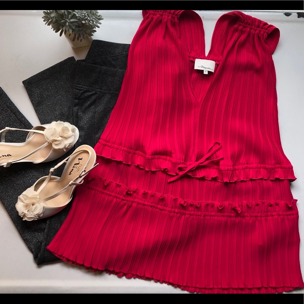 Beautiful red top by 3.1 Phillip Lim